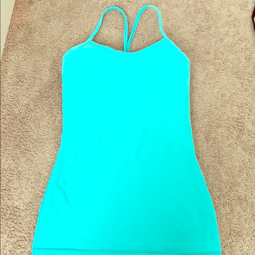 Teal Lululemon Tank w/ built-in bra
